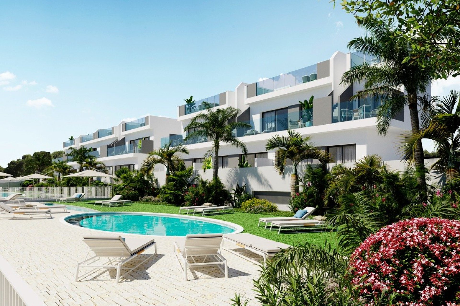 Neue Gebäude - Stadthaus -
Torrevieja - Lago jardin