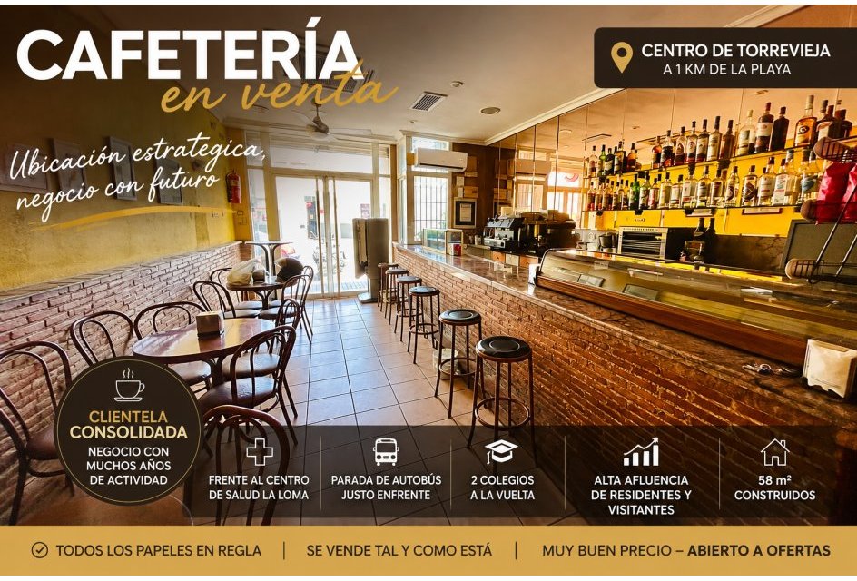 Wiederverkauf - Business -
Torrevieja - Center Torrevieja